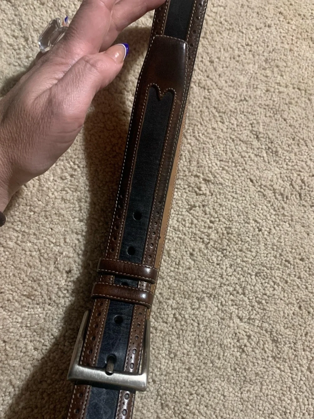 Vintage Mezlan Unisex Leather “Made in Spain” Belt